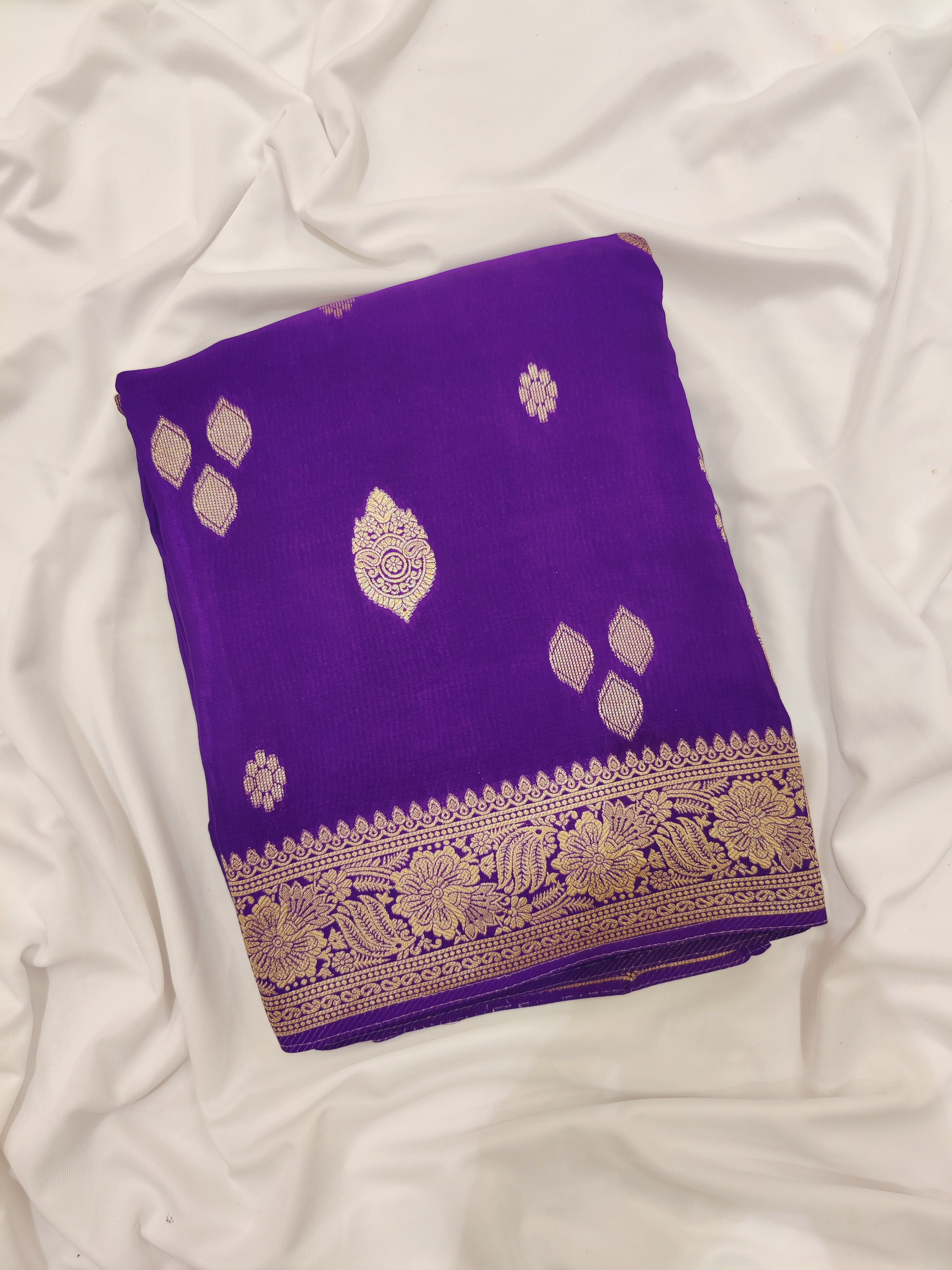 Purple Raw Silk Saree – Luxurious Traditional Saree for Weddings and Festivities