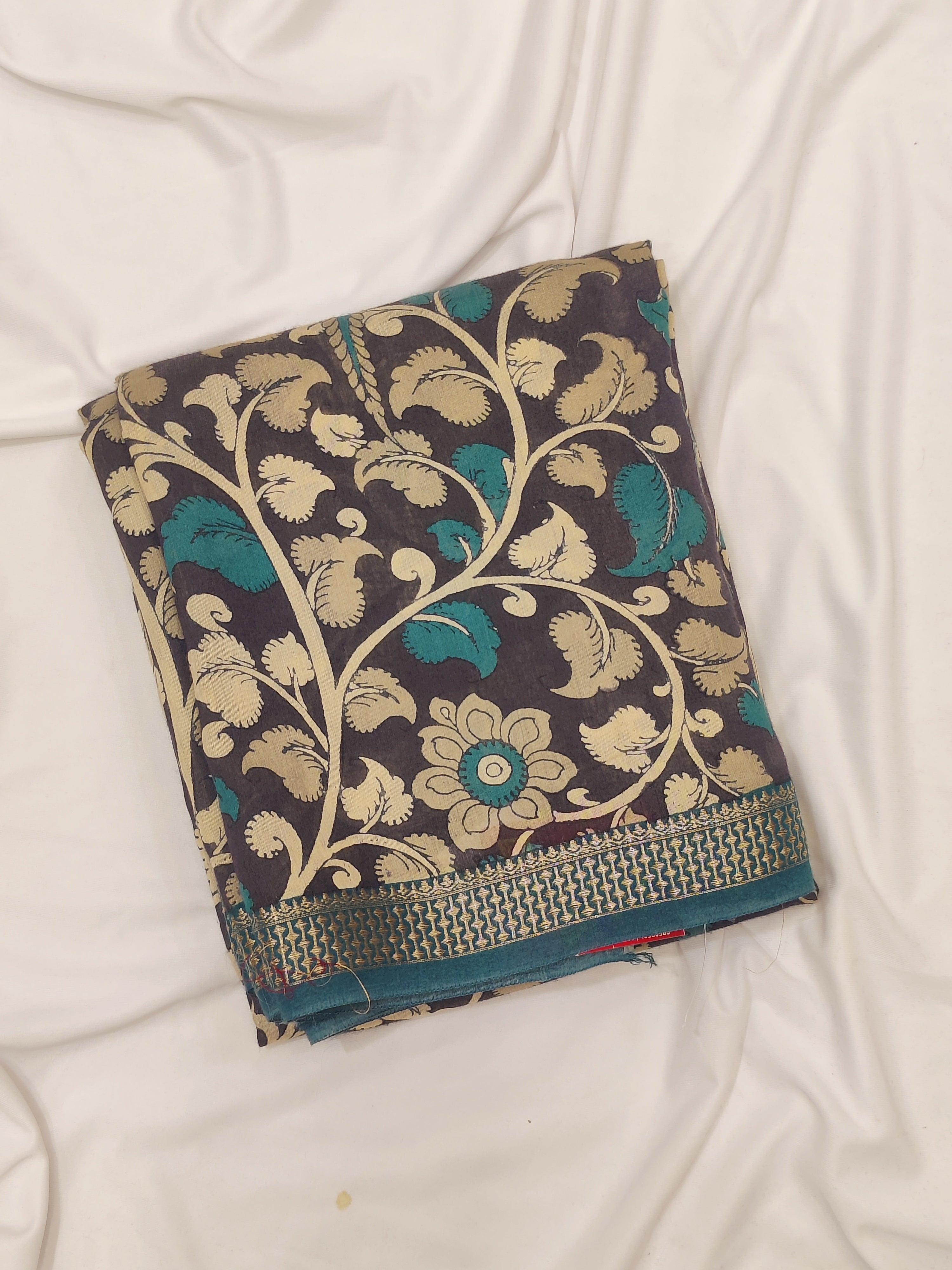 Blue & Sky Blue Border – Floral Print – Shop Online