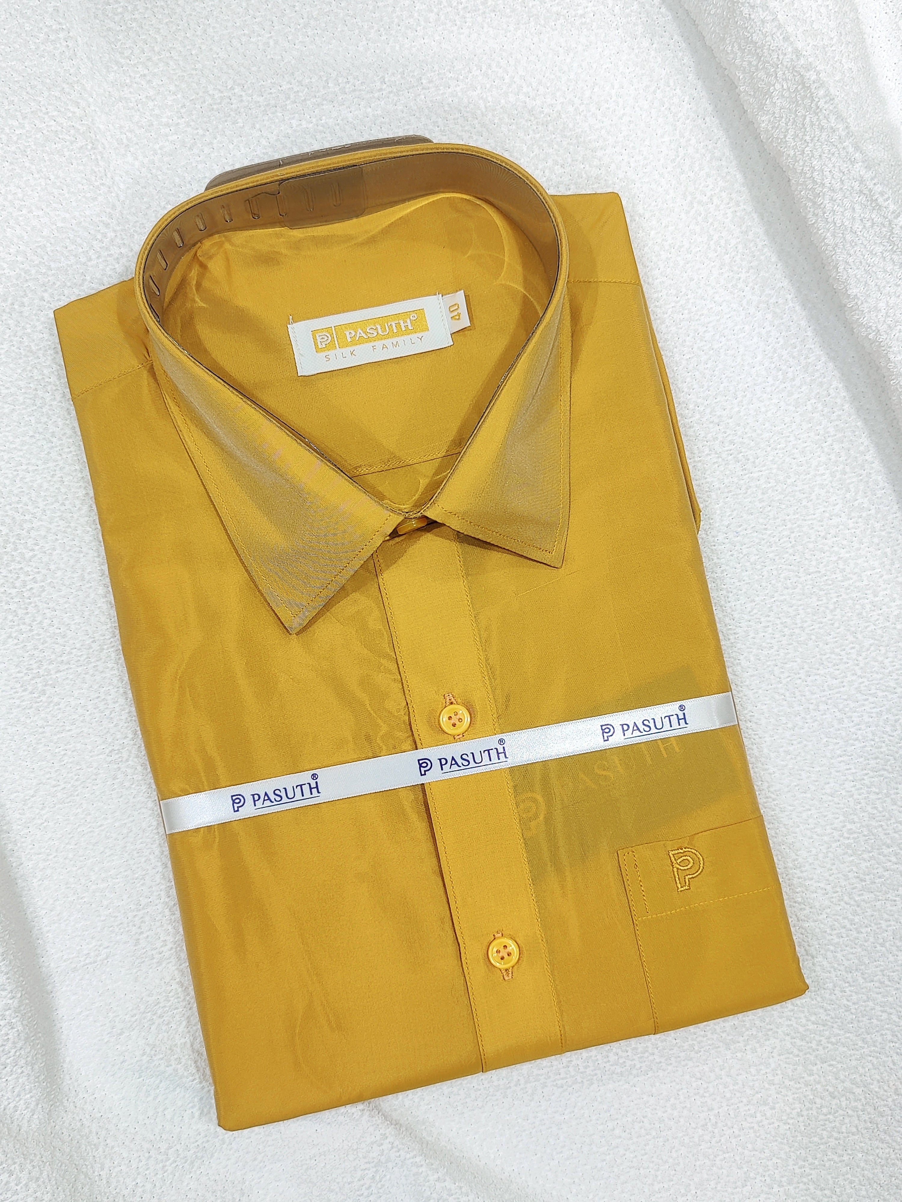 "Elegant Gold Dhoti Set with Dhoti, Shirt, Belt & Perfume – Wedding Collection"