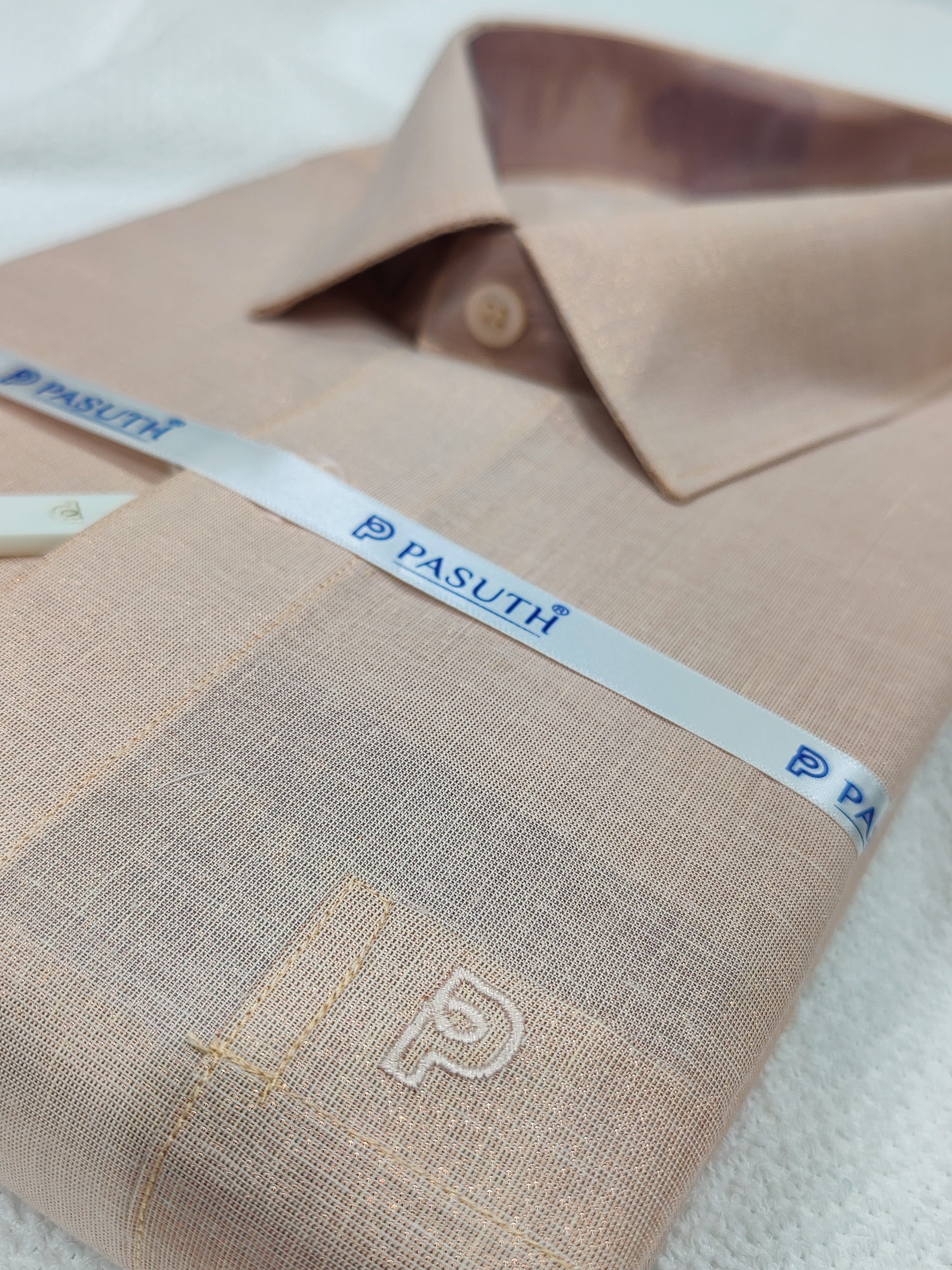 Rose Gold Dhoti and Shirt Combo Set: Complete Ethnic Elegance with Belt