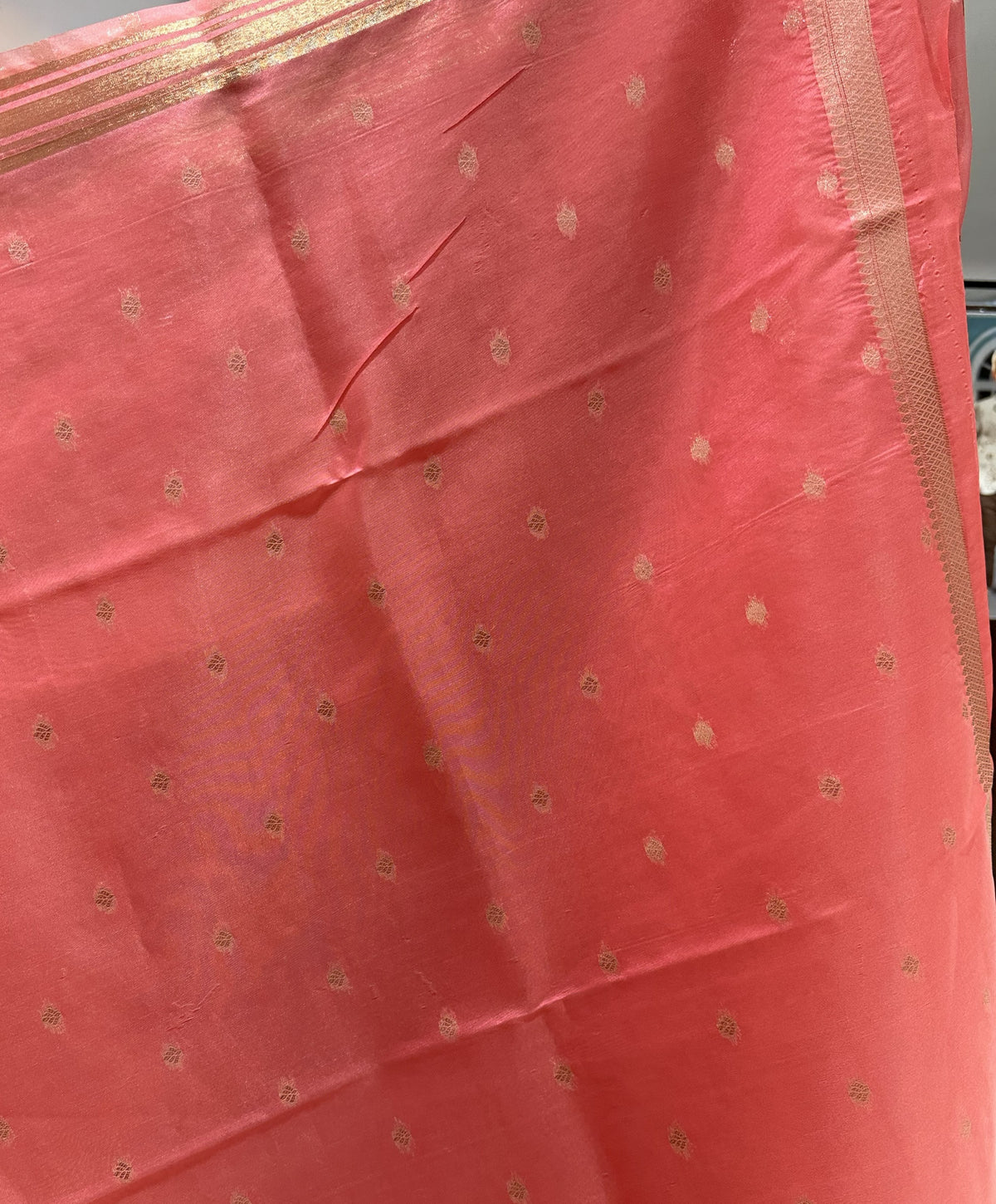 Baby Pink Colour Semi Paithani Saree