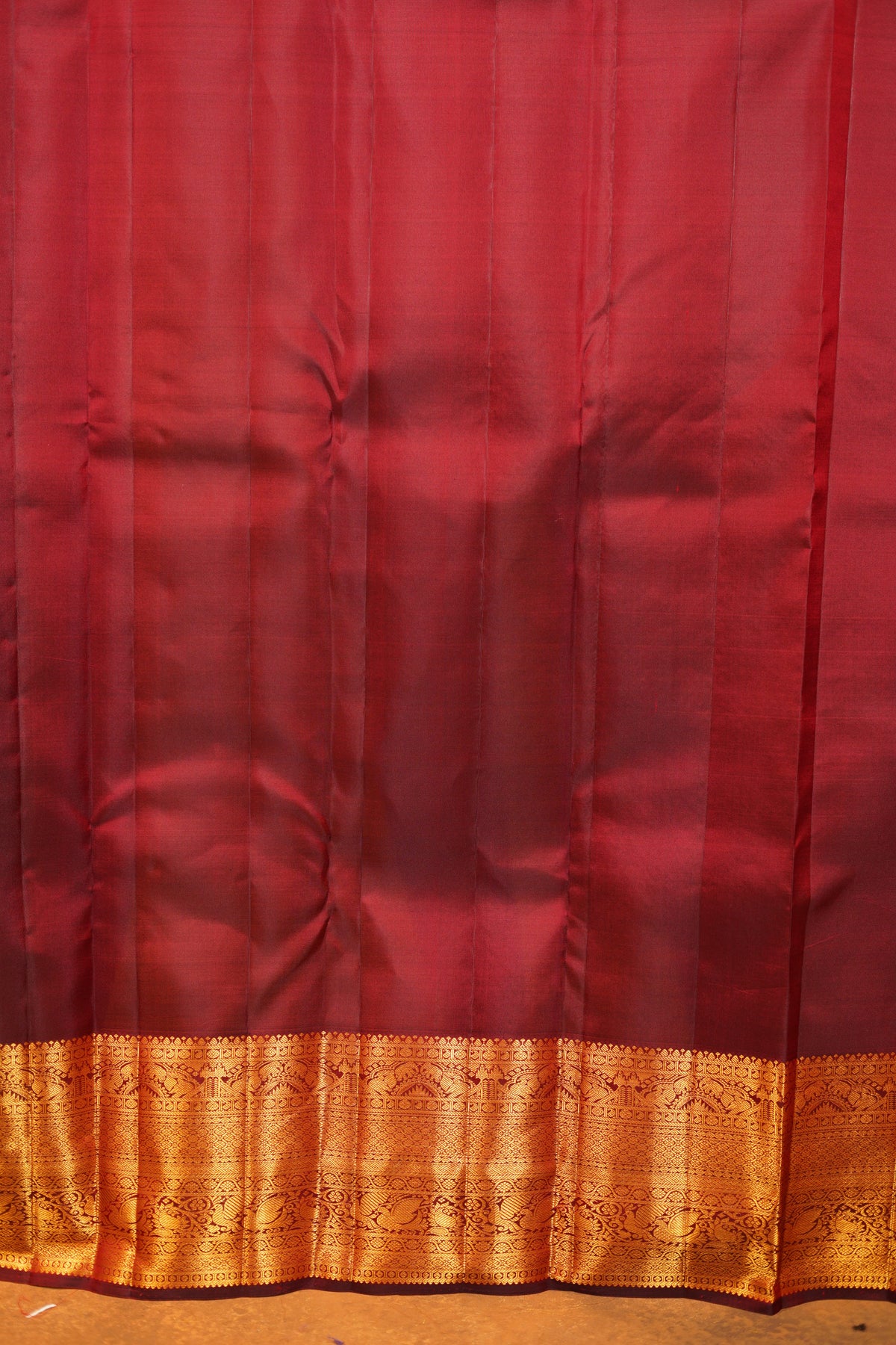 Maroon colour Pure Kanjivaram Silk Saree