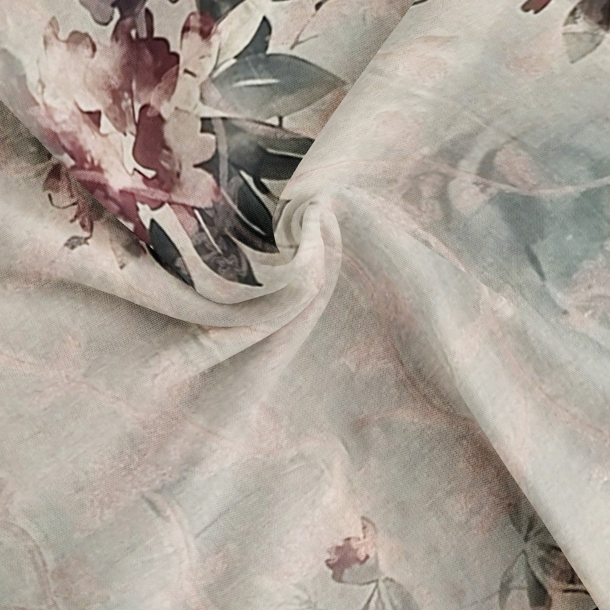 Elegant Grey Printed Raw Silk Saree with Matching Grey Border - New Sudarshan Silks`