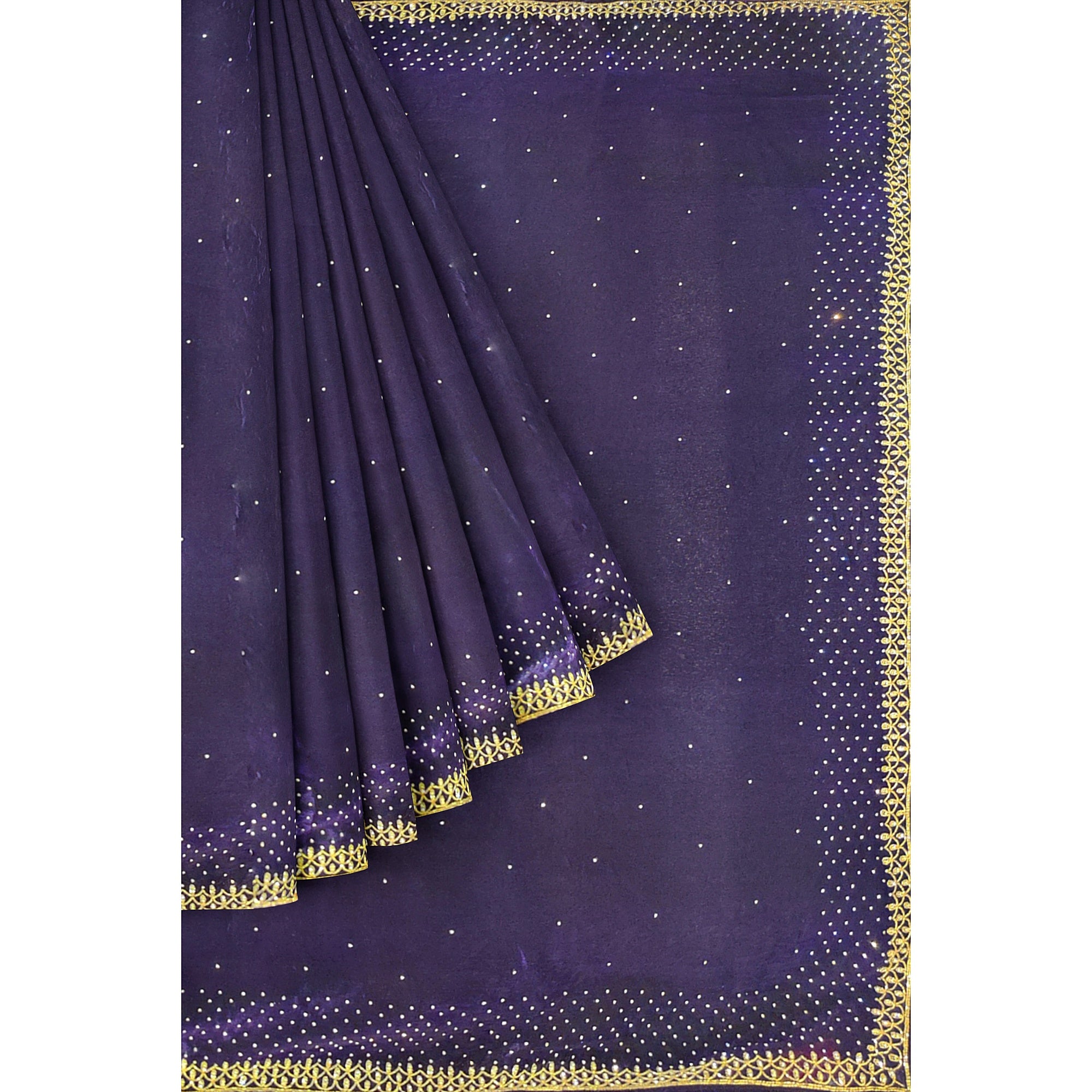 Wine Fancy Saree with Stunning Stone Work – Luxe Party Wear Saree Online