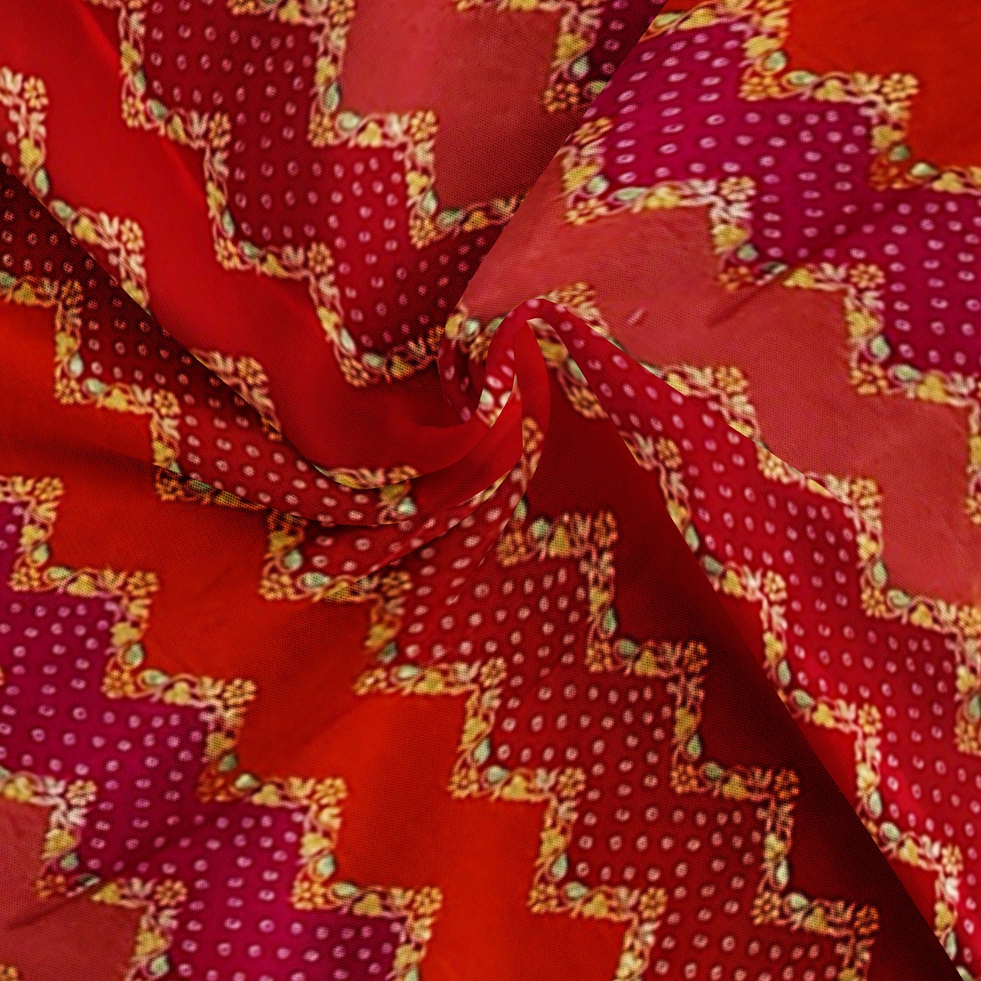 Pink & Red Fancy Silk Saree with Subtle Shine – Elegant Festive Wear Saree Online