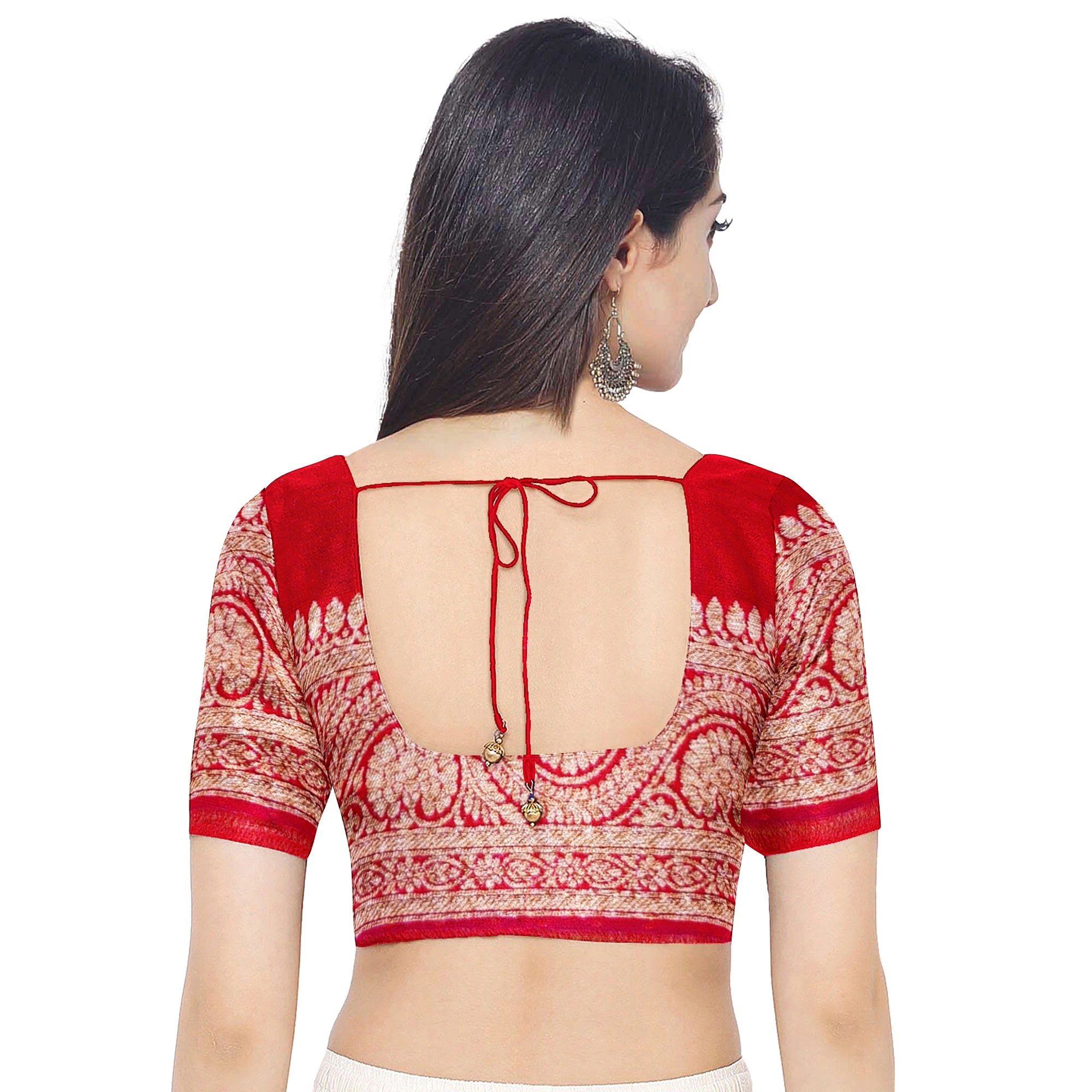 Navy Blue Pure Georgette Silk Saree with Red Zari Accents – Elegant Traditional Saree for Weddings Online - New Sudarshan Silks`