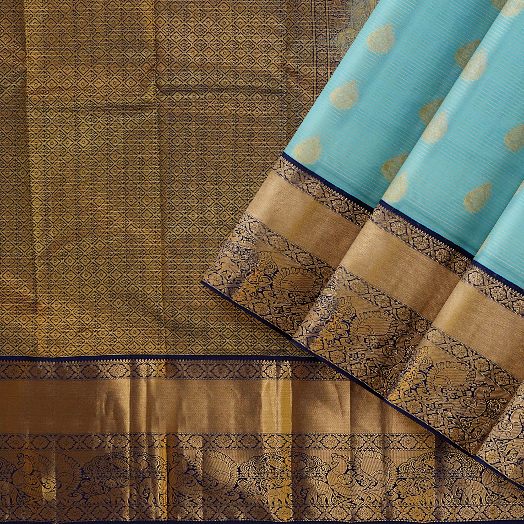 Kanji Gold on Navy Kanji Gold on Navy