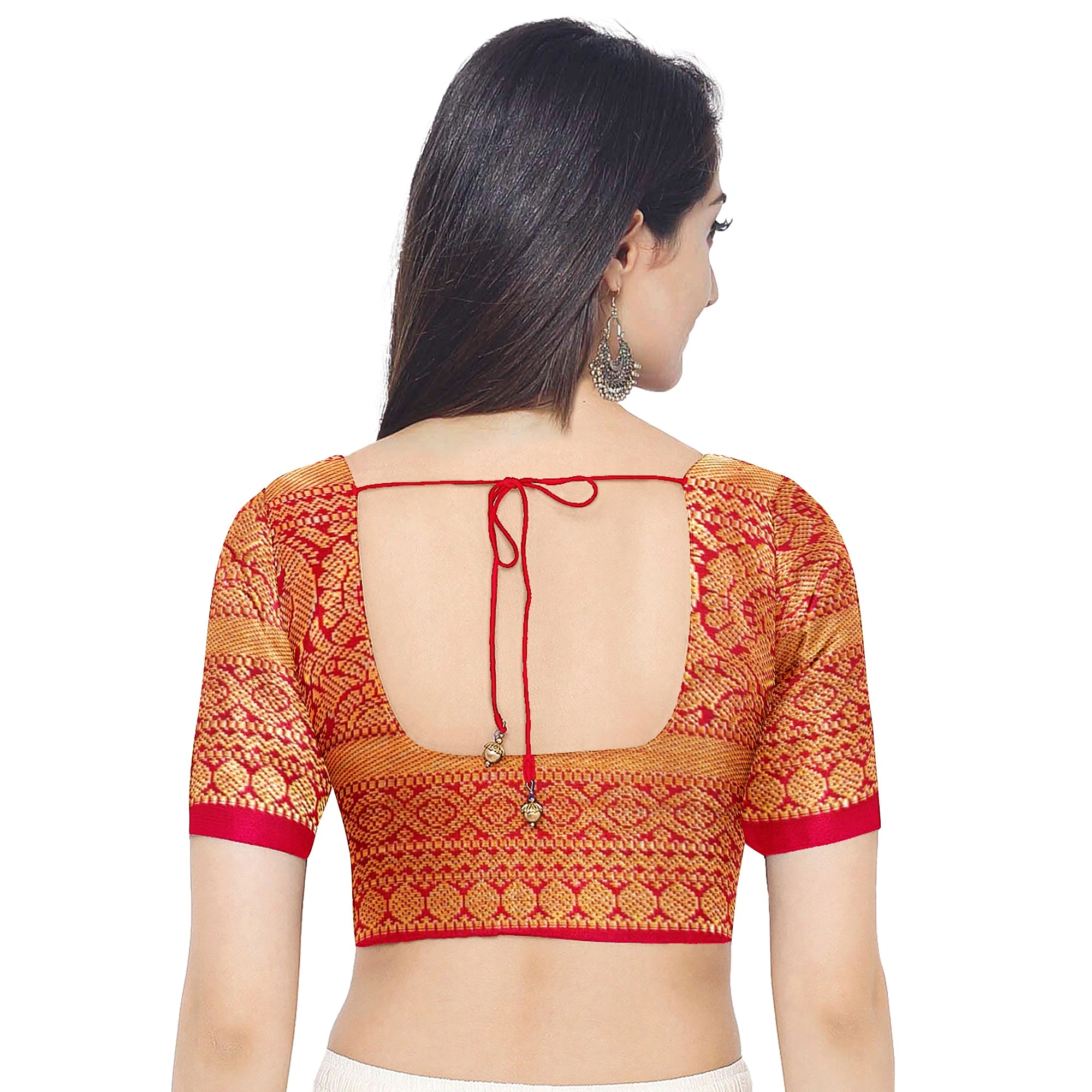 Yellow Kanjivaram Silk Saree with Red Traditional Zari Border – Elegant Handloom Wedding Saree Online - New Sudarshan Silks`