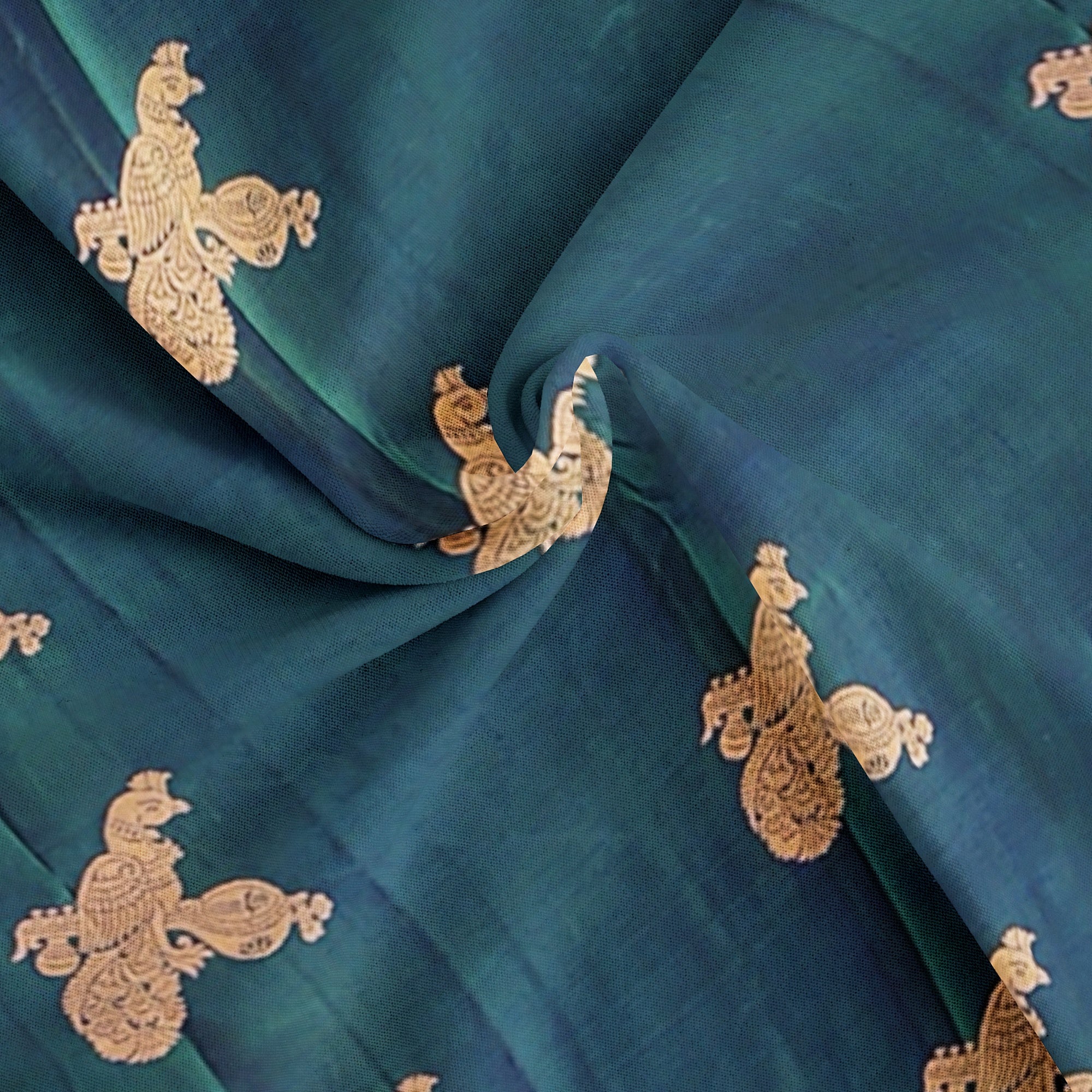 Peacock Blue Kanjivaram Silk Saree with Radium Pink Temple Border – Pure Handloom Bridal Saree Online - New Sudarshan Silks`