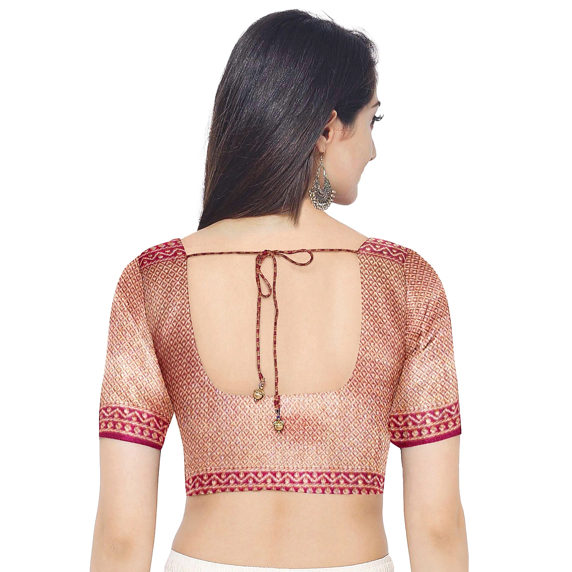 Maroon and Wine Kanjivaram Silk Saree with Gold Zari Border – Luxurious Handwoven Bridal Saree Online - New Sudarshan Silks`
