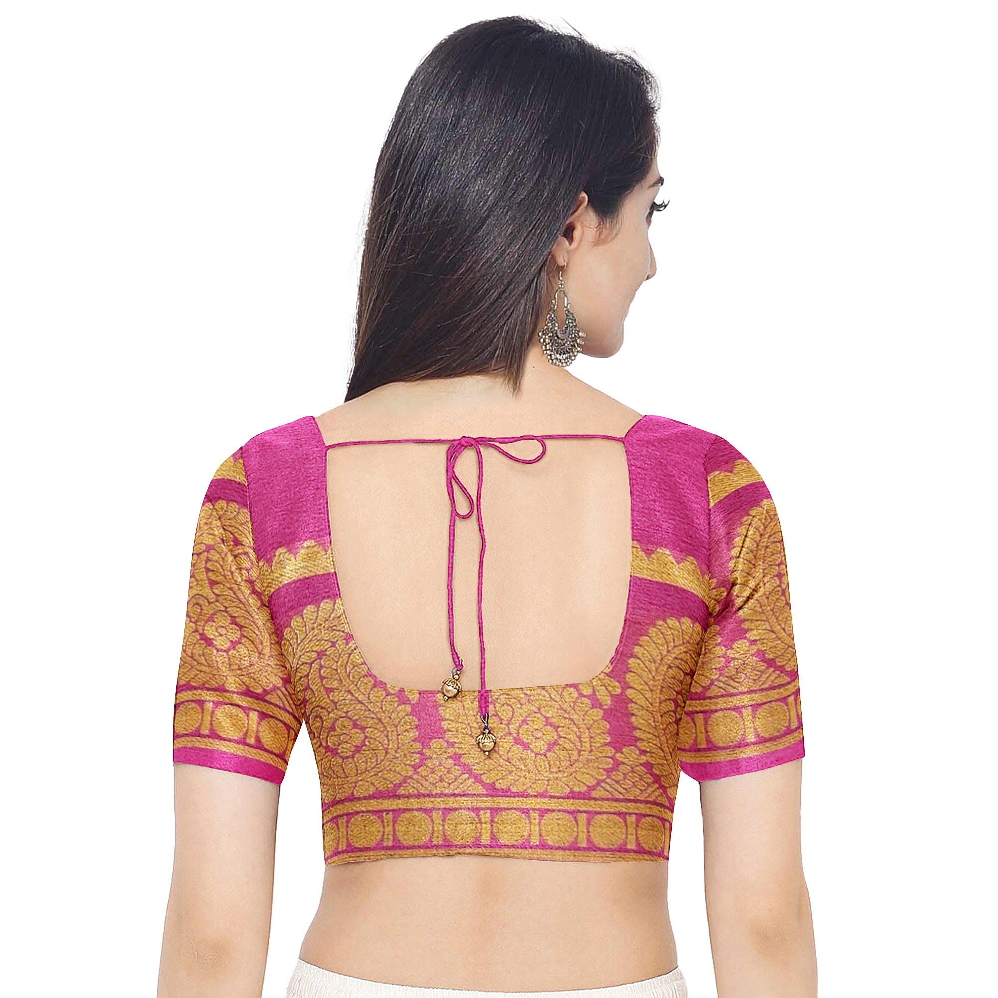 Light Pink Mysore Silk Saree with Mango Zari Border