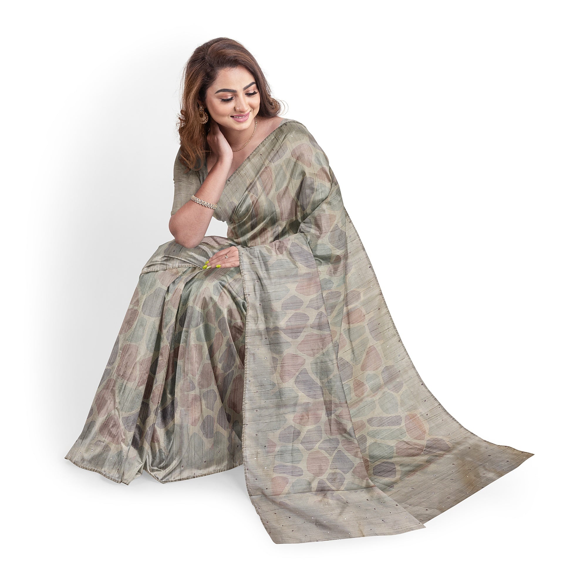 Light-Colored Fancy Saree - Subtle Elegance for Every Occasion - New Sudarshan Silks`