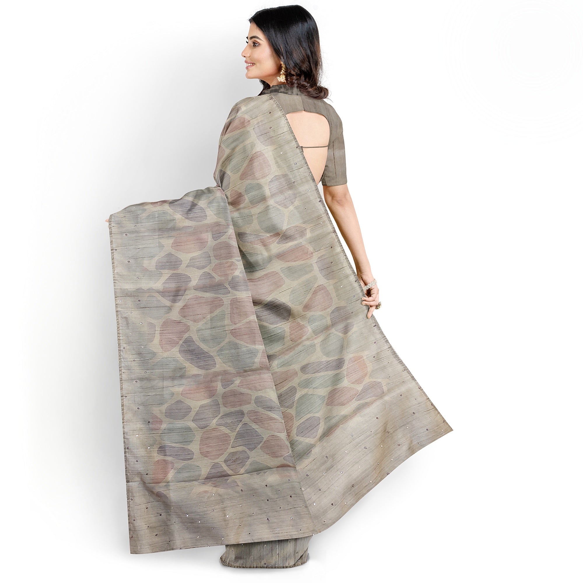 Light-Colored Fancy Saree - Subtle Elegance for Every Occasion - New Sudarshan Silks`