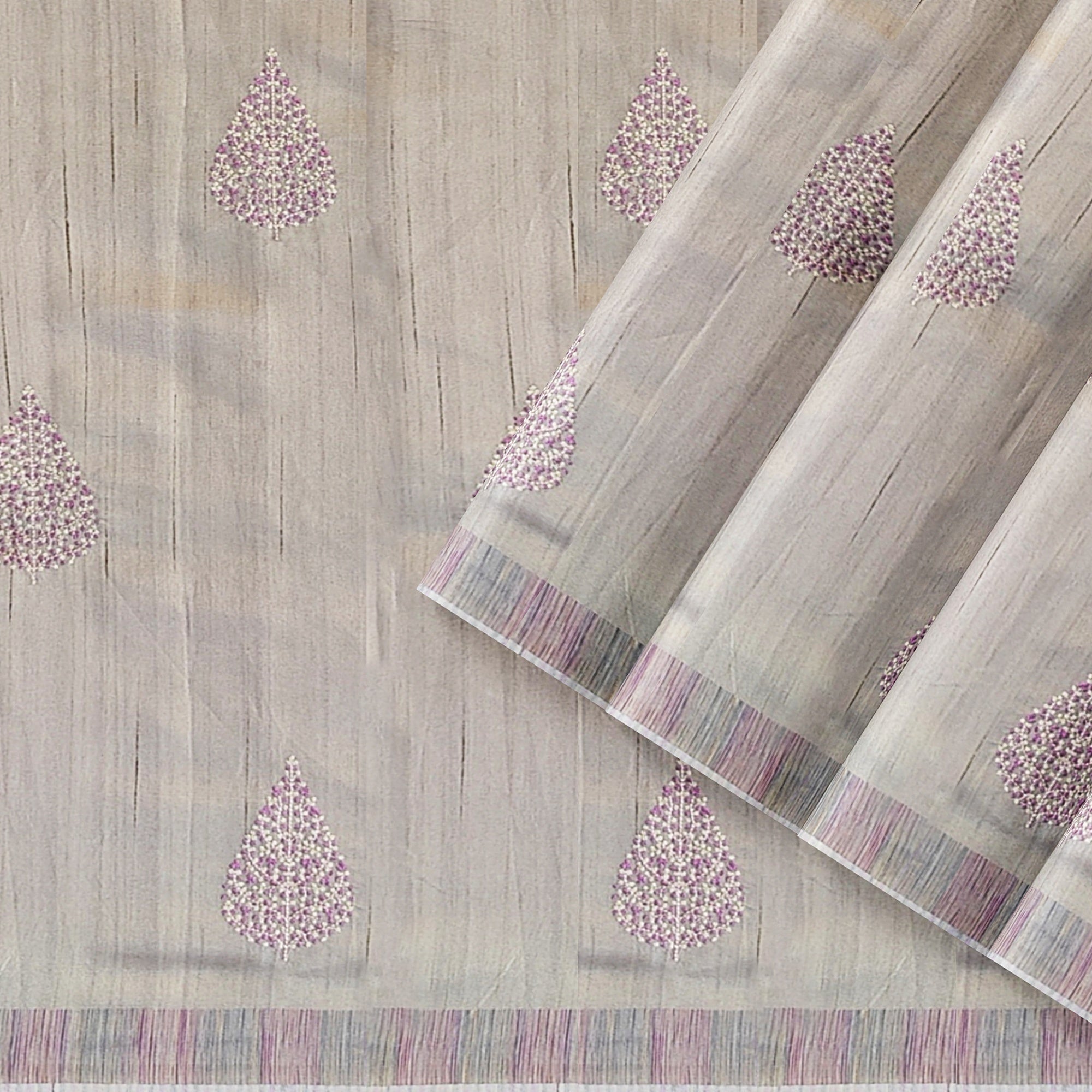 Cream Fancy Saree - Elegant and Timeless - New Sudarshan Silks`