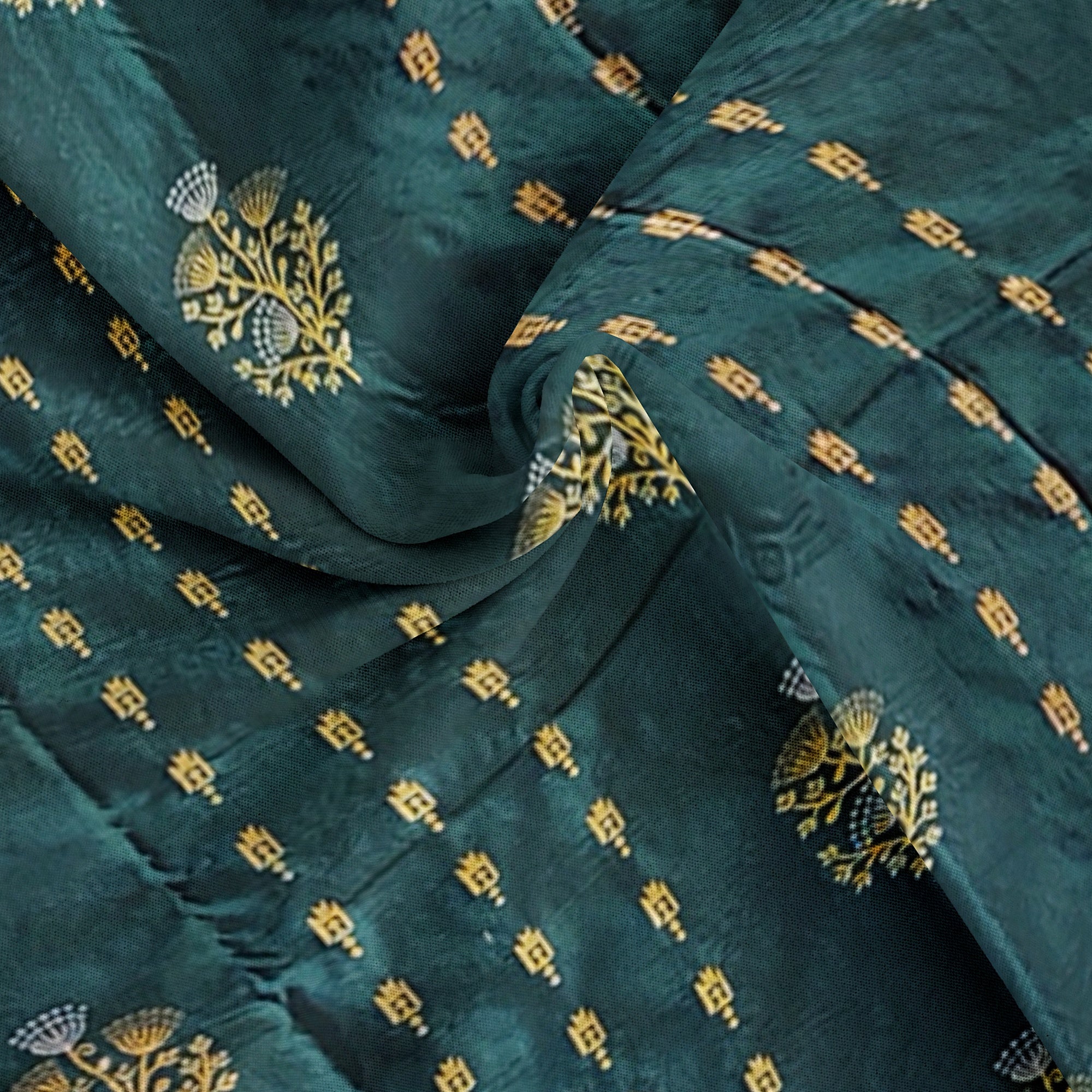 Bottle Green Semi Kanchi Silk Saree with Red Border – Grand Traditional Elegance - New Sudarshan Silks`