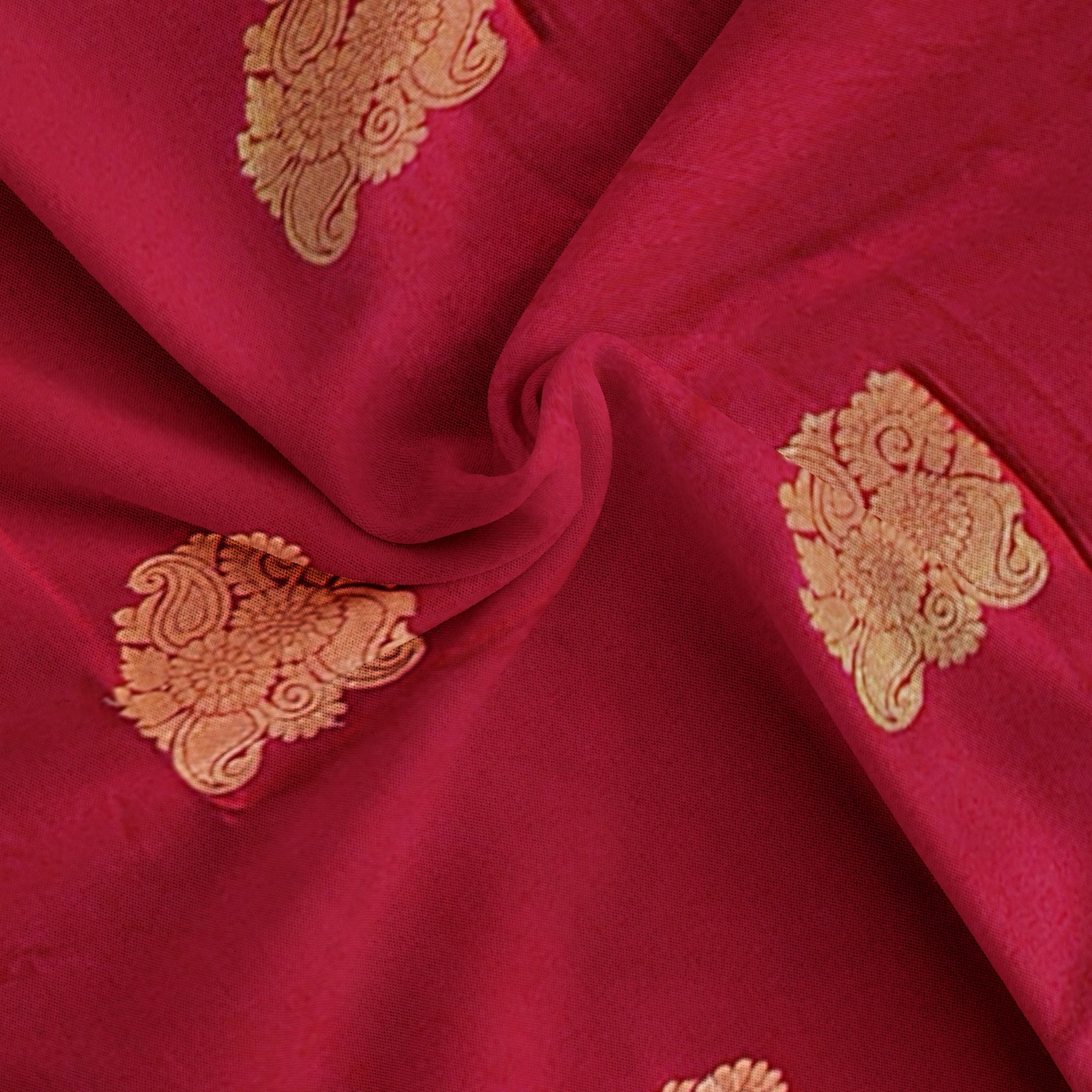 Brick Brown Saree with Green Border – Retro Style Traditional Elegance - New Sudarshan Silks`