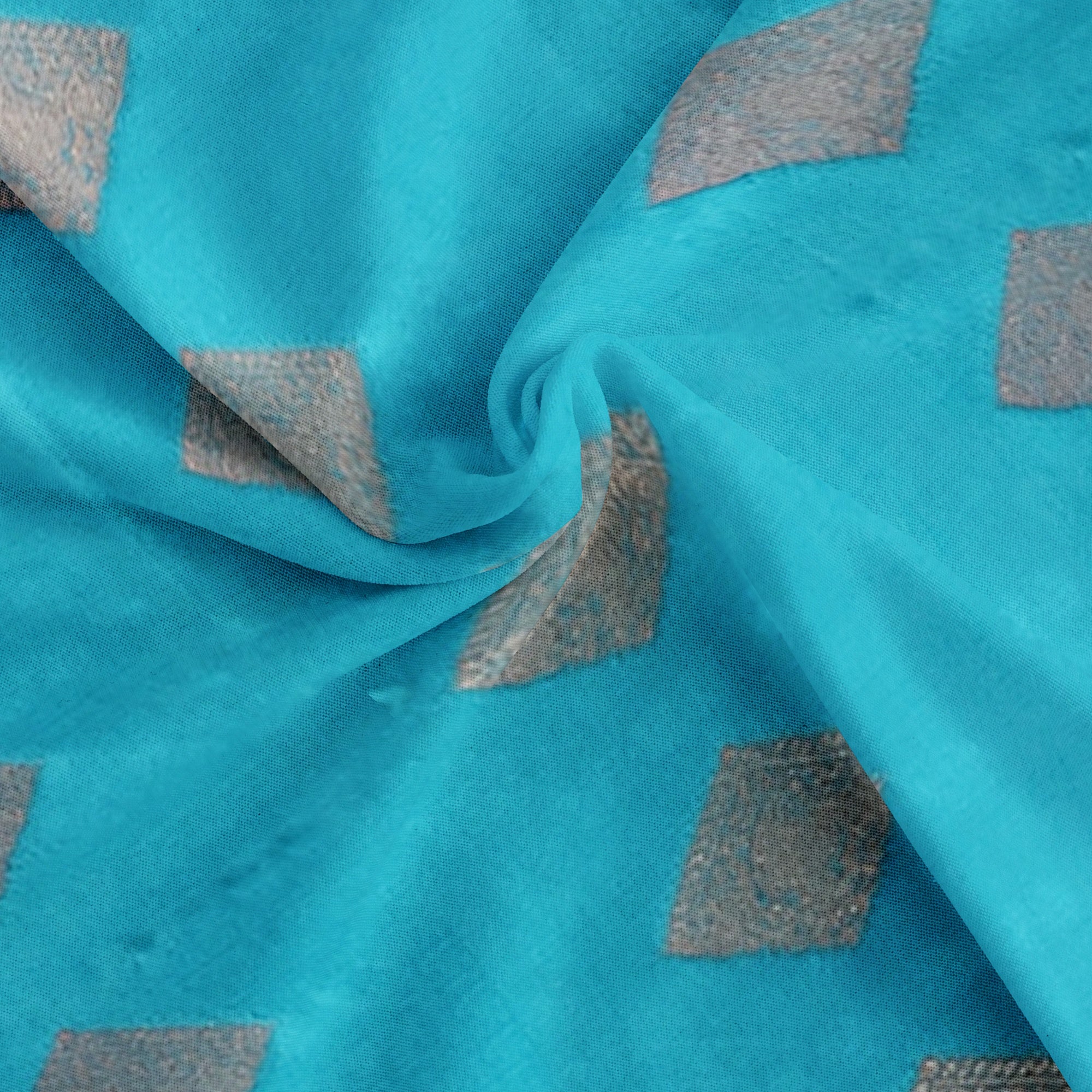 Sky Blue Fancy Silk Saree with Green Border – Elegant and Vibrant Charm - New Sudarshan Silks`