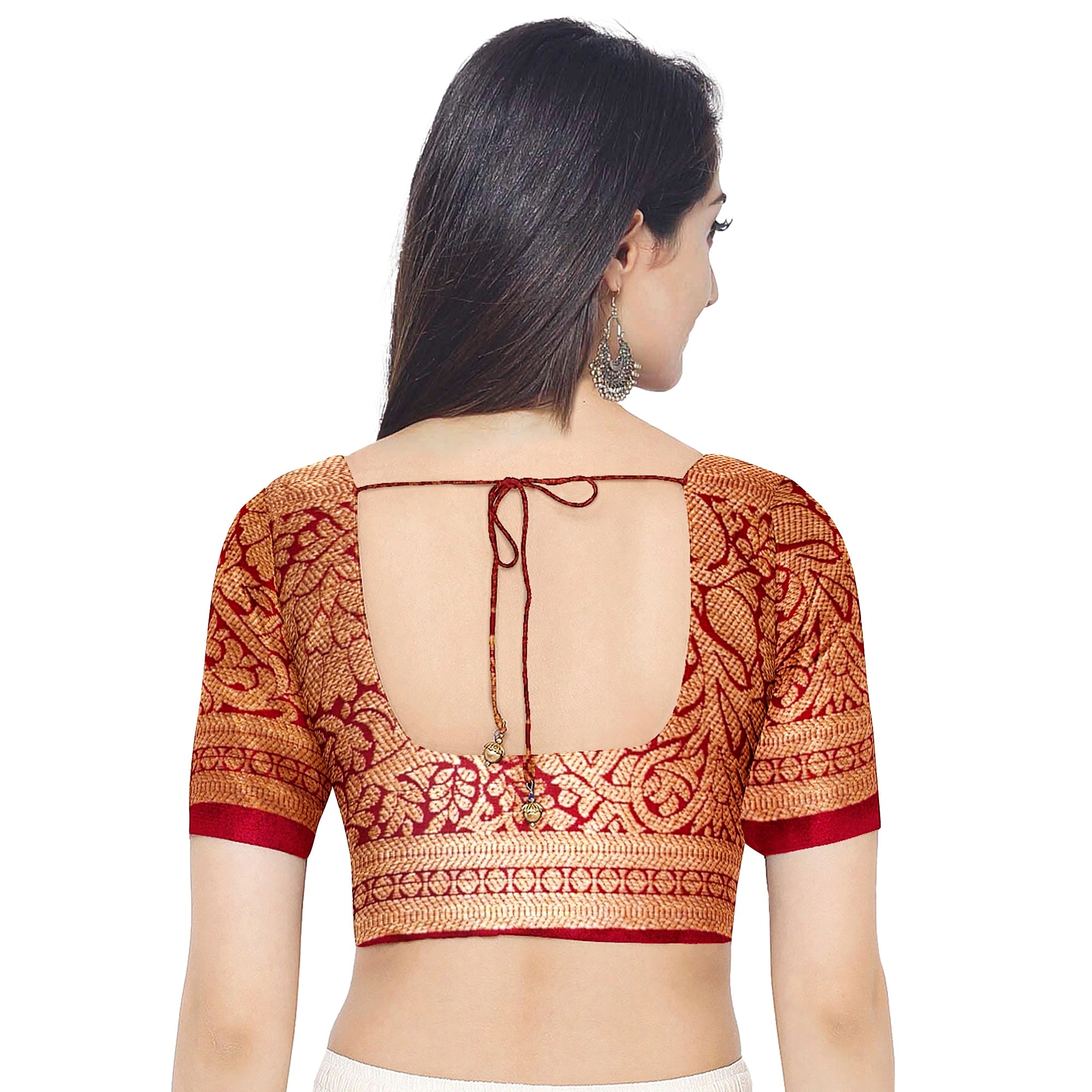 Mustard Yellow Saree with Maroon Red Border – Traditional Charm - New Sudarshan Silks`