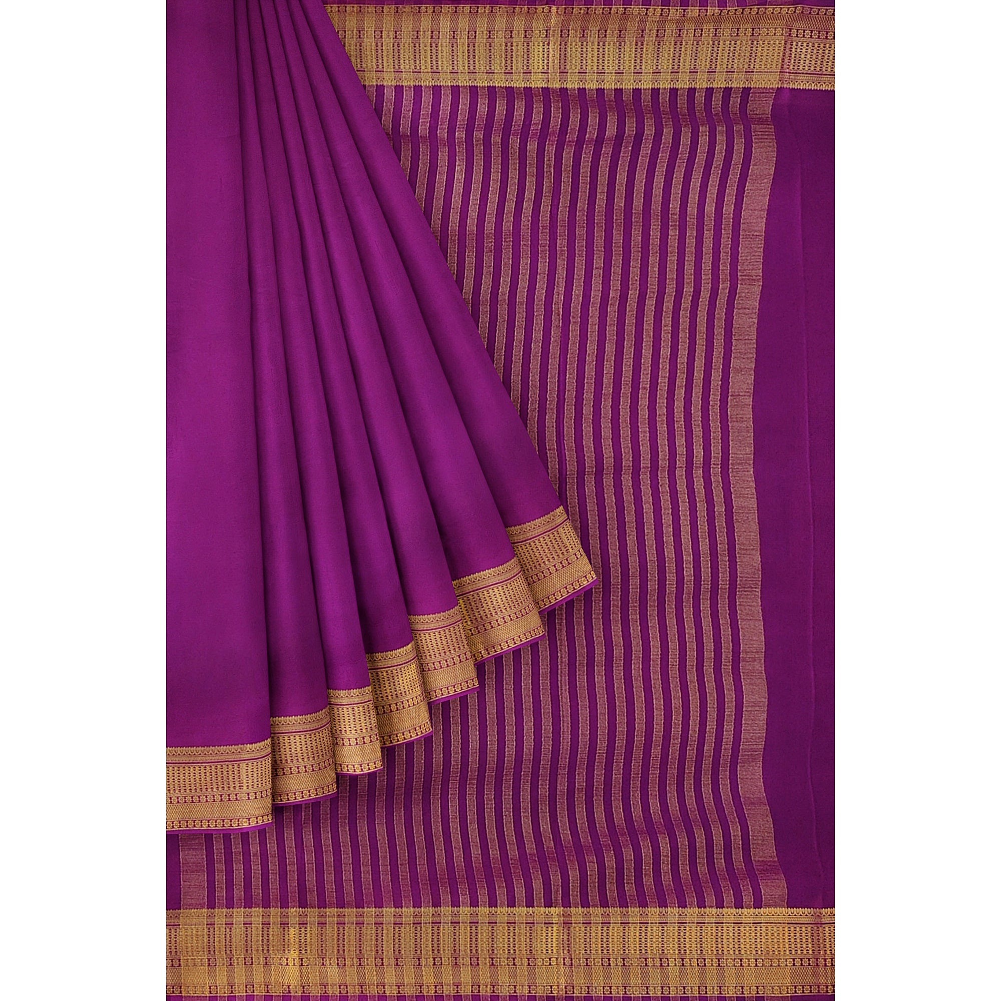 Maroon Semi Mysore Silk Saree – Shop Online