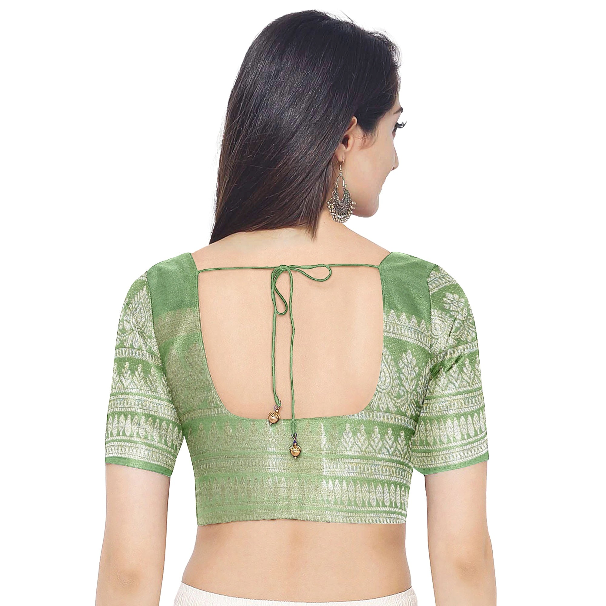 Navy Blue Saree – Pista Green Border – Shop Online