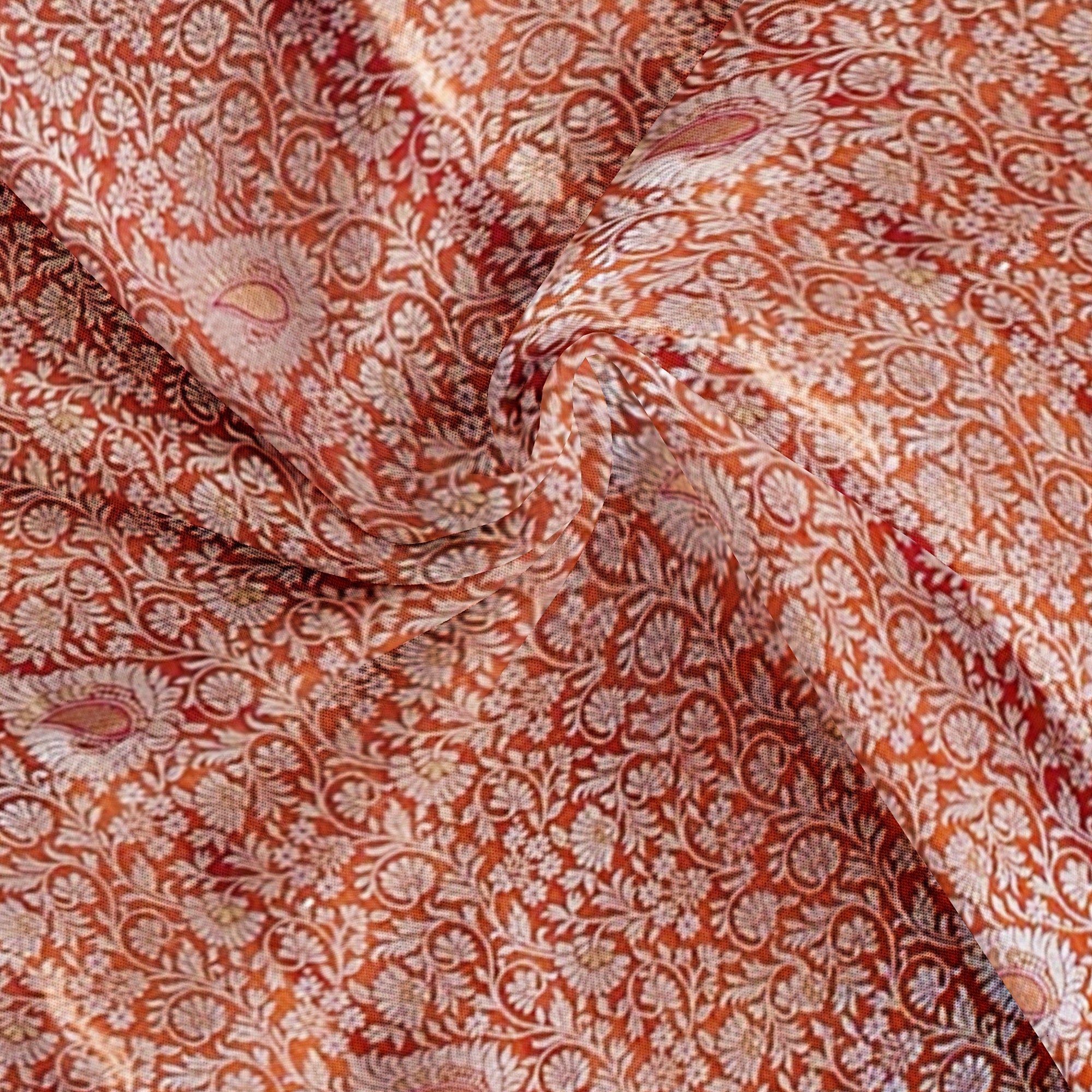 Peachish Pink Saree with Pink Border and Silver Zari – Elegant & Graceful