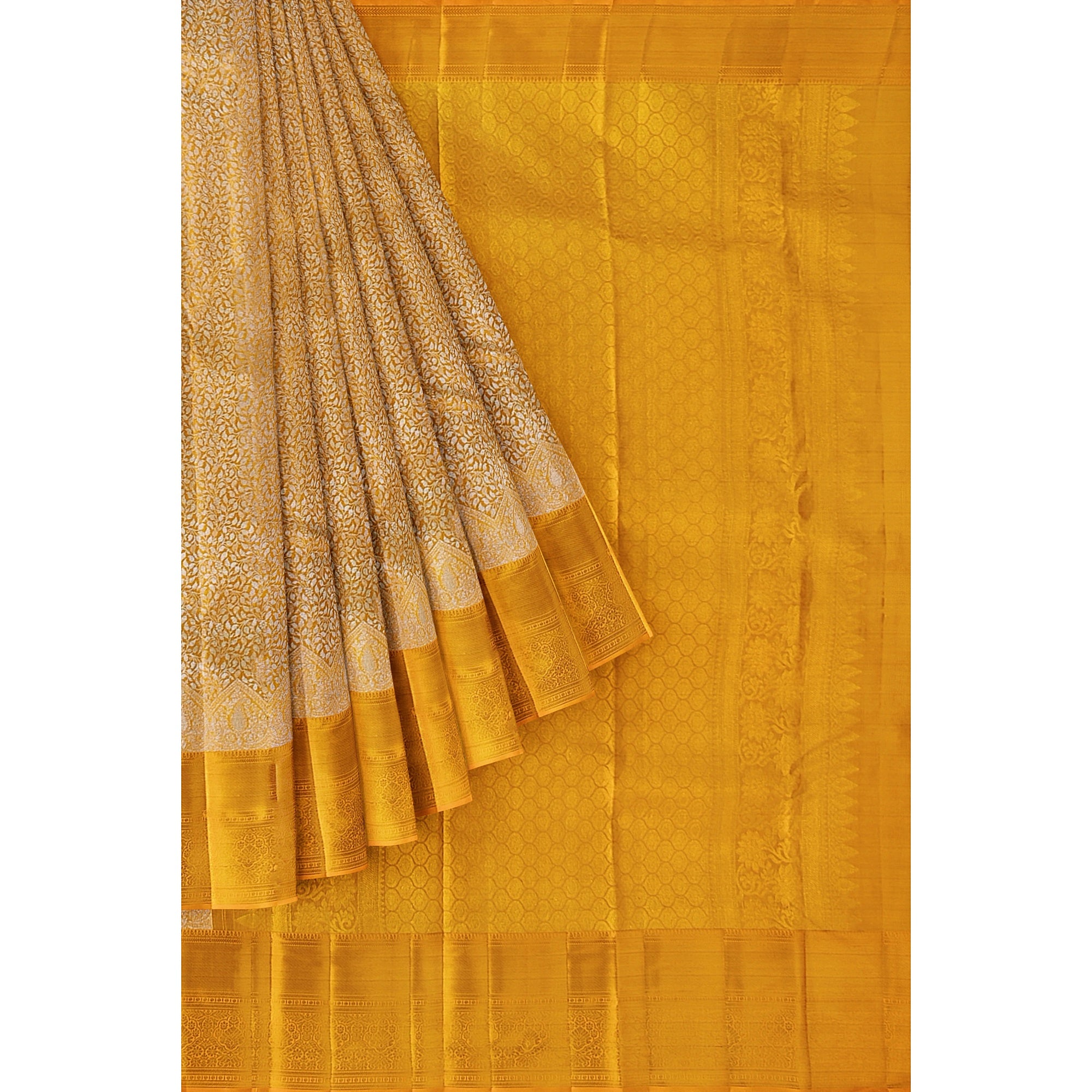 Wedding Collection Gold Saree – Timeless Elegance